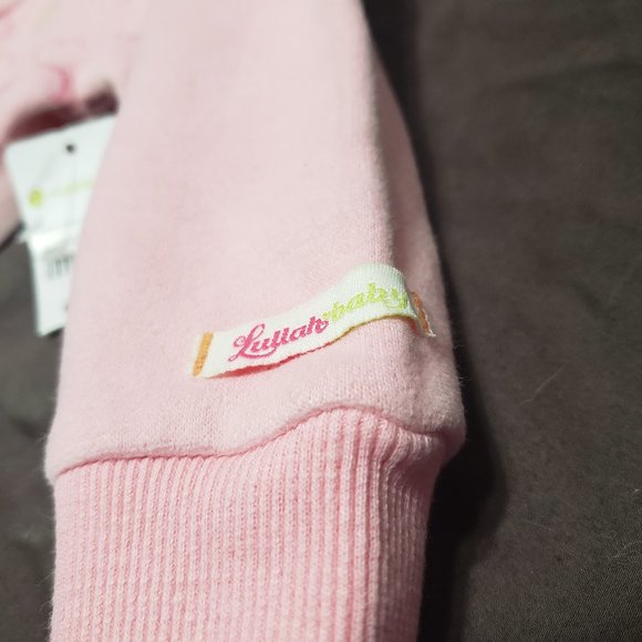 Hoodie Sweater Pink Heart Design Zip Up Please Mum 6-12m Brand New With Tags - Picture 7 of 9